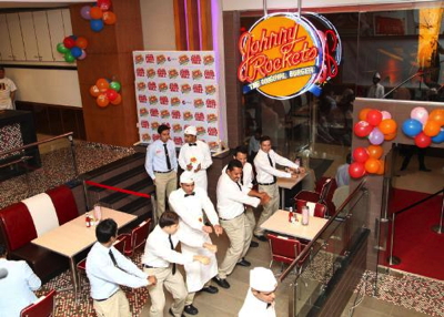 Picture from Johnny Rockets Opening at Dolmen Mall in Pakistan