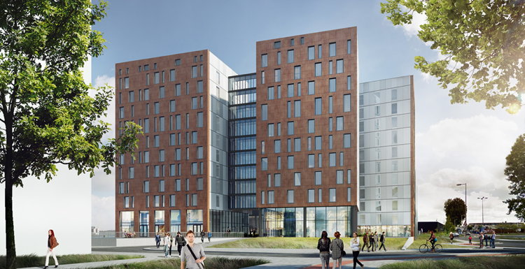 Rendering of the NOVUM Select Hotel City Harbour Amsterdam