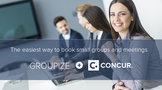 Groupize partners with Concur to Deliver Small Meeting Self-Booking Tool 