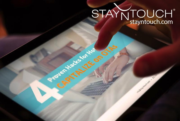 Promotional image for ebook - Four Proven Hacks for Hotels to Capitalize on OTA-Generated Bookings