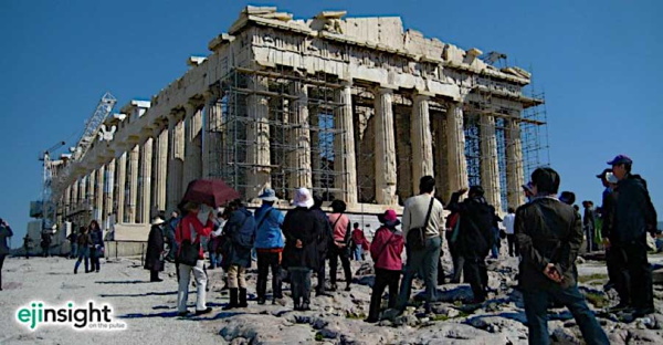 Chinese visitors in Greece