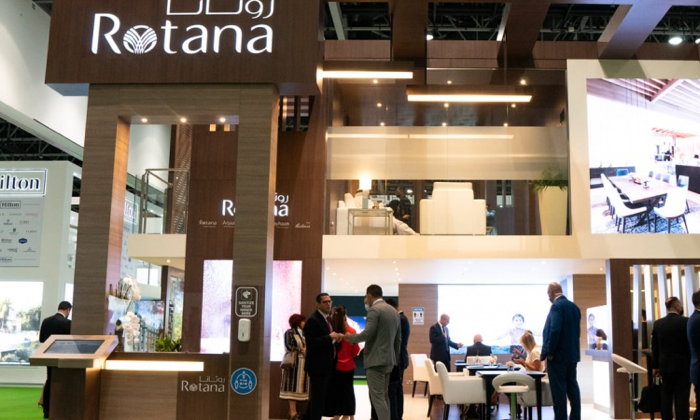 Rotana booth at the Arabian Travel Market 2021