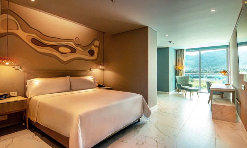 Guestroom at the Hilton Santa Marta Hotel