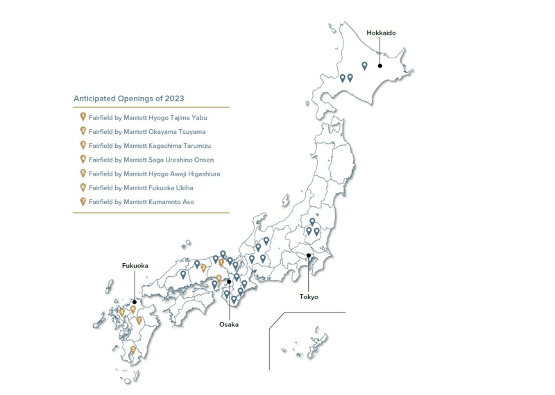 Map of Fairfield by Marriott 'Michi-no-eki' Hotels in Japan