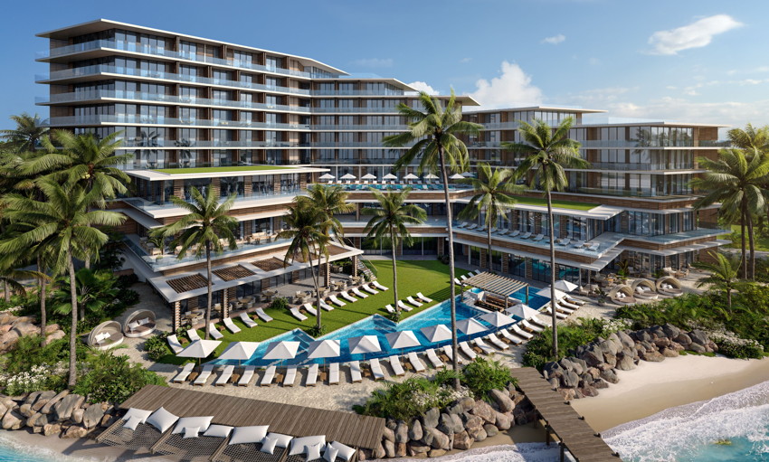 Rendering des Pendry Barbados Hotels