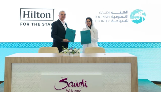 Image from Hilton and Saudi Tourism Authority signing ceremony