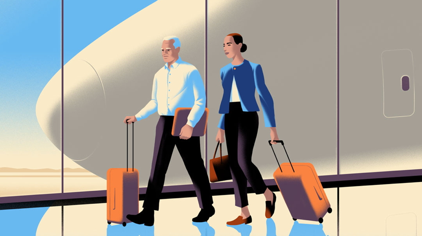 traveling Airport Illustration - Source GBTA