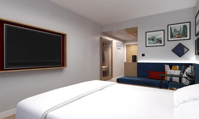 Guestroom at the Hampton by Hilton Budapest City Centre